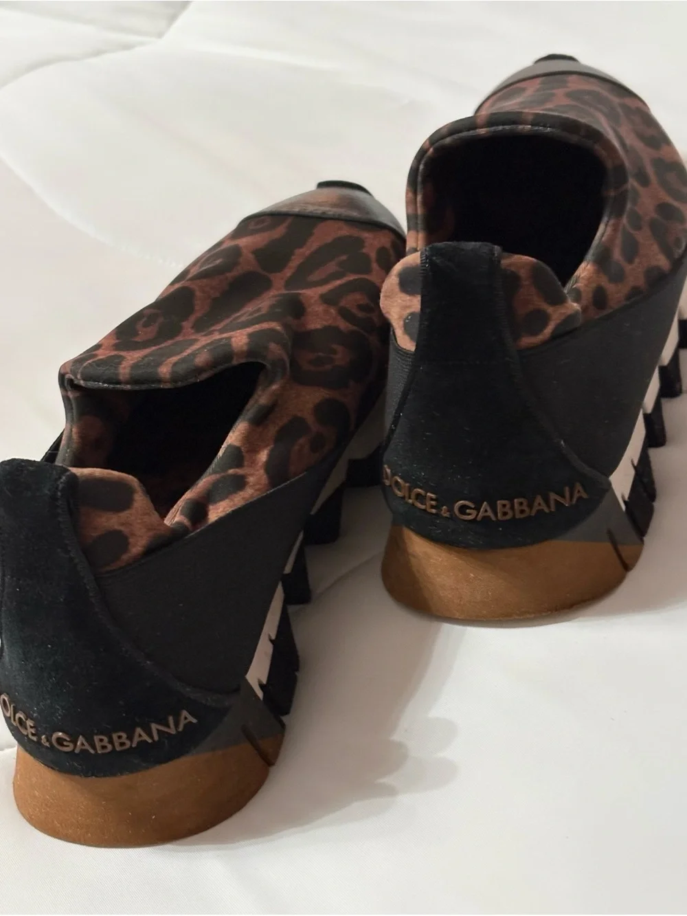 Dolce and Gabbana Leopard Print Platform